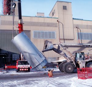 The installation included 13 silencer modules.