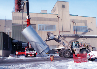 The installation included 13 silencer modules.