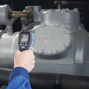 The new SKF TKTL 40 portable infrared thermometer enables safe and efficient measurement of machine temperature at a distance.